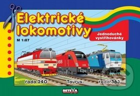 Elektrické lokomotivy - Jednoduché vystřihovánky