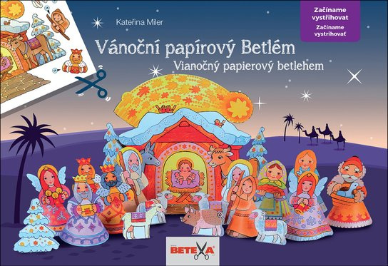 Vanoční papírový BETLÉM - Jednoduchá vystřihovánky