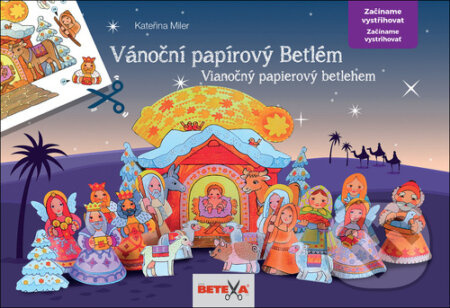 Vanoční papírový BETLÉM - Jednoduchá vystřihovánky