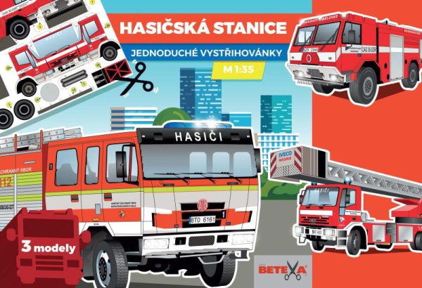 Hasičská stanice - Jednoduchá vystřihovánka BETEXA, zásilková služba s. r. o.