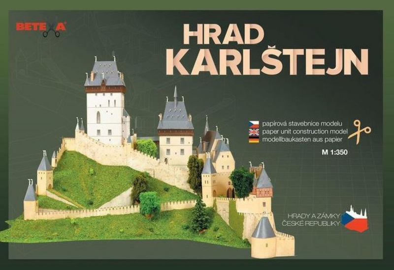 Hrad Karlštejn (Papírová stavebnice modelu)