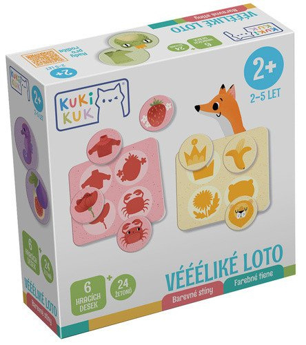 KukiKuk Véééliké loto Barevné stíny