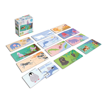 Efko KukiKuk Véééliká puzzle duo Kde bydlí zvířátka