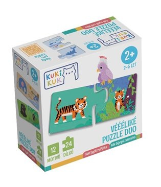 Efko KukiKuk Véééliká puzzle duo Kde bydlí zvířátka