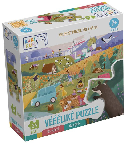 KukiKuk Véééliké Na výletě 24 dílků