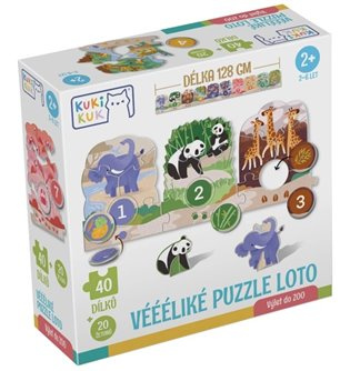 KukiKuk - Véééliké puzzle ʟoto Výlet do ZOO - kniha z kategorie Puzzle