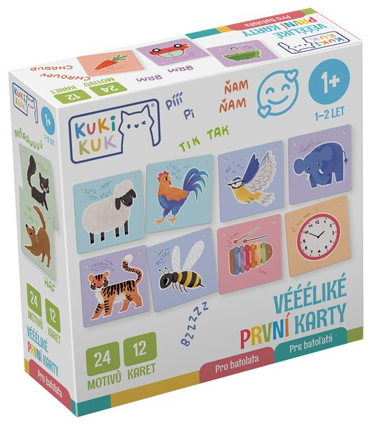 KukiKuk - Véééliké První karty Pro batolata
