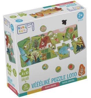 Kukikuk Véééliké puzzle ʟoto Roční období - kniha z kategorie Puzzle