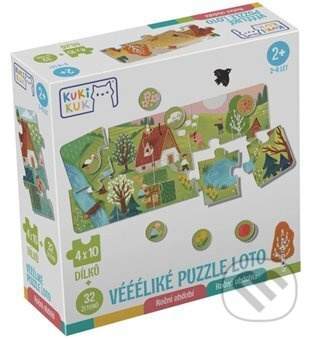 Kukikuk Véééliké puzzle ʟoto Roční období - kniha z kategorie Puzzle