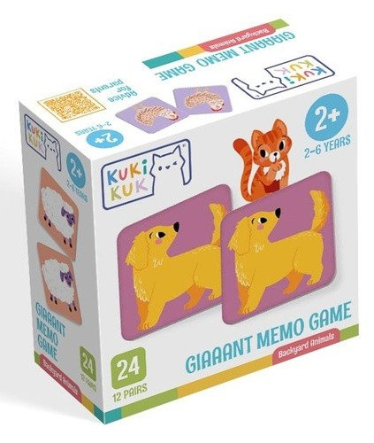 Giaaant Memo Game Backyard animals
