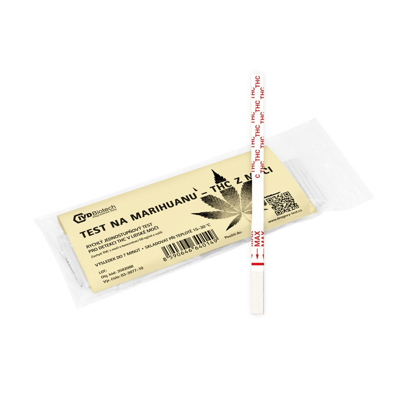 IVD Biotech 10x Drogový test na marihuanu - THC z moči, proužek