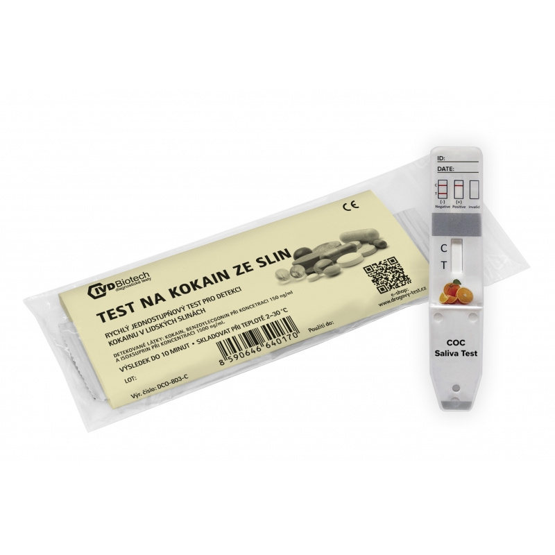 IVD Biotech 1x Drogový test COC (kokain) ze slin