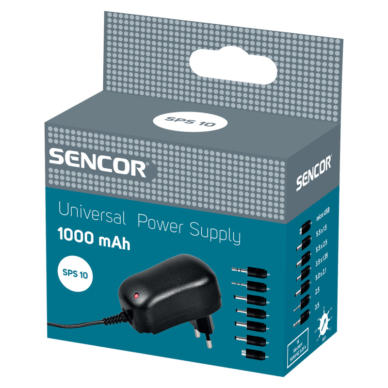 Sencor SPS 10 Univerzální napájecí zdroj 1000 mA