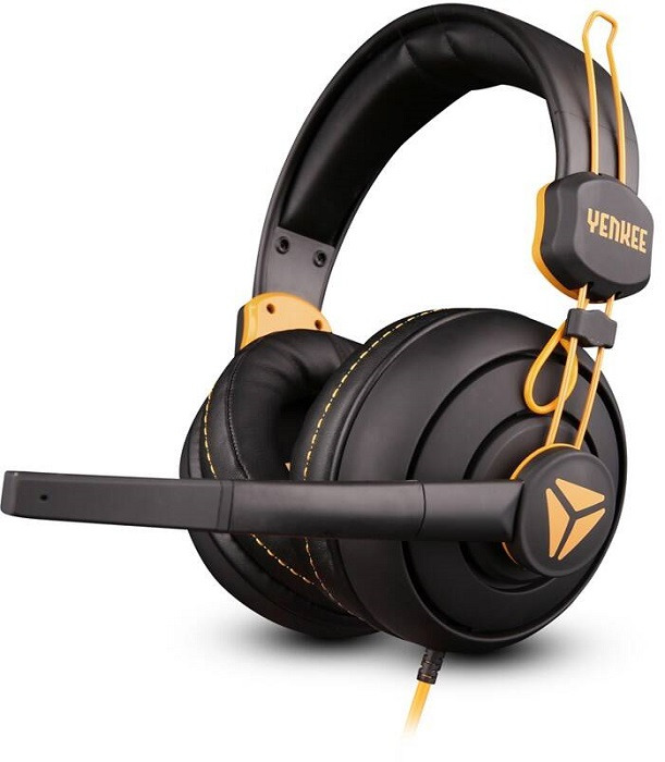 Headset YENKEE YHP 3010 Hornet / 3,5mm Jack / černá/žlutá Varianta: ivi1