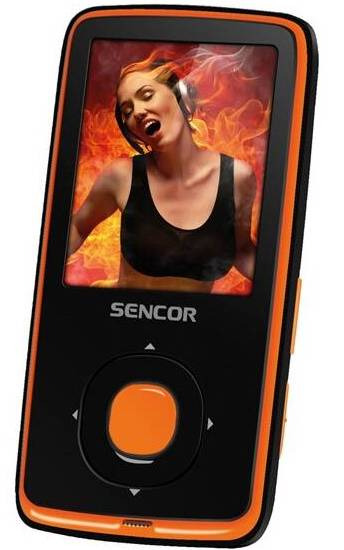 MP4 přehrávač Sencor SFP 6270 OR / 8 GB / 1,8" (4,6 cm) LCD displej / USB 2.0 / černá/oranžová Varianta: ivi1