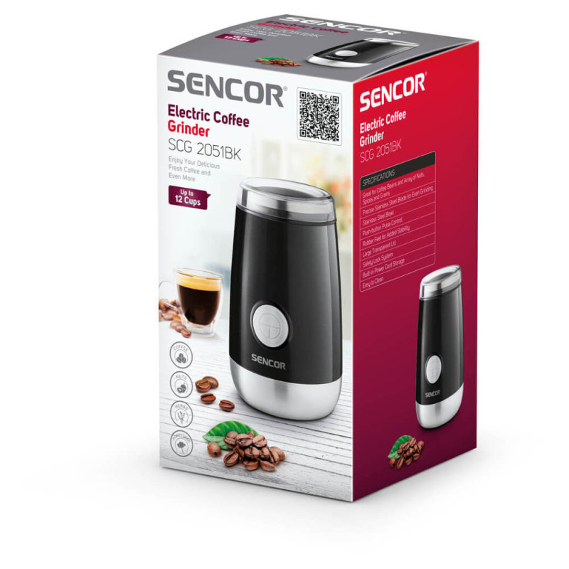 Sencor SCG 2051BK Elektrický mlýnek na kávu