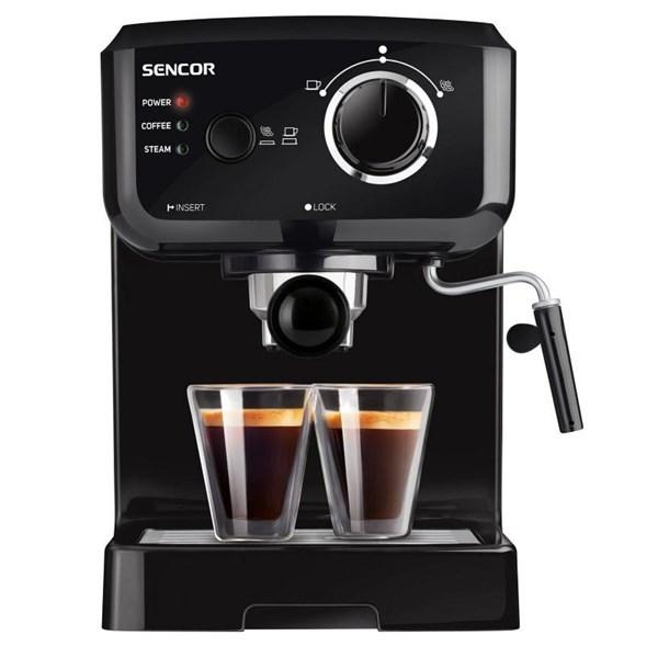 Pákový kávovar Espresso Sencor SES 1710BK / 1100 W / 1,5 l / 15 bar / černá Varianta: ivi1