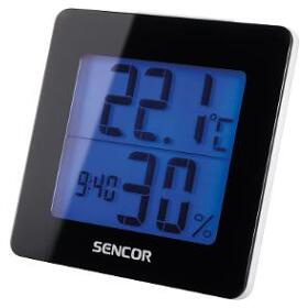 Sencor SWS 1500 B Teploměr s hodinami a budíkem
