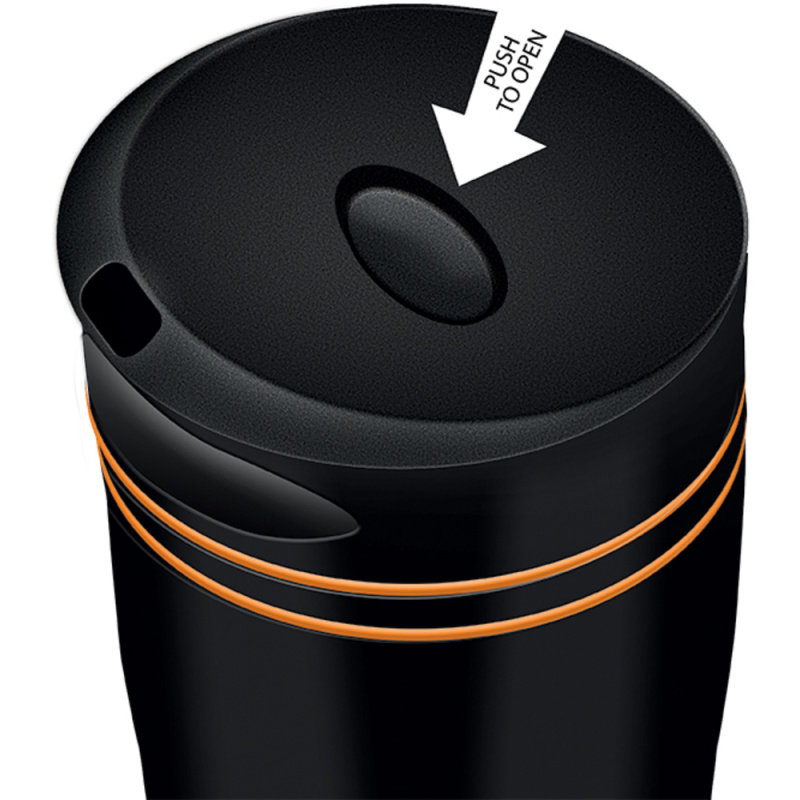 LAMART LT4051 Manq 360 ml termohrnek černá/oranžová