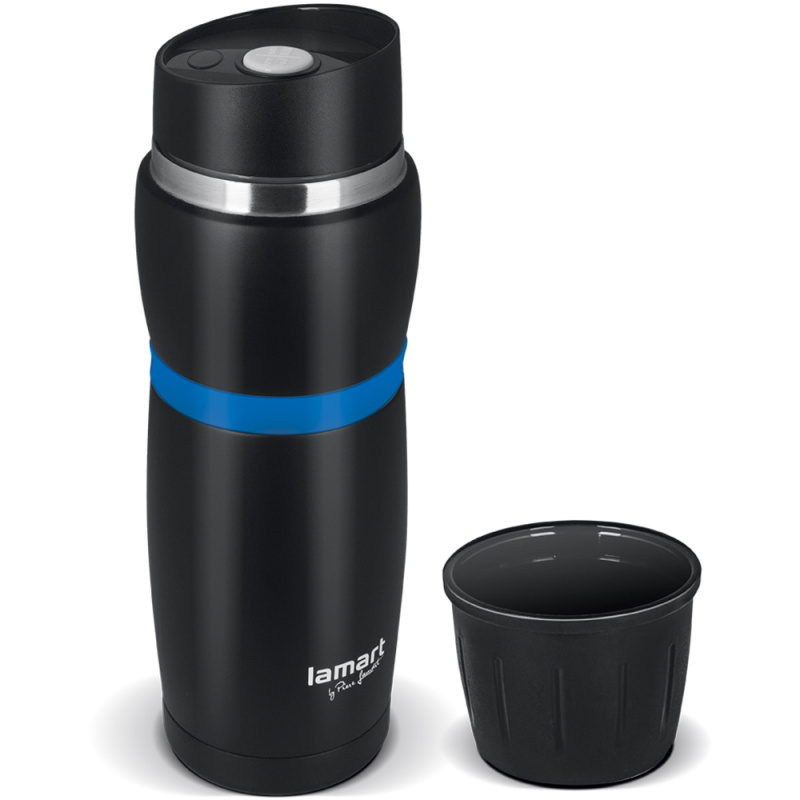 LAMART LT4053 Termoska černá/modrá 480 ml