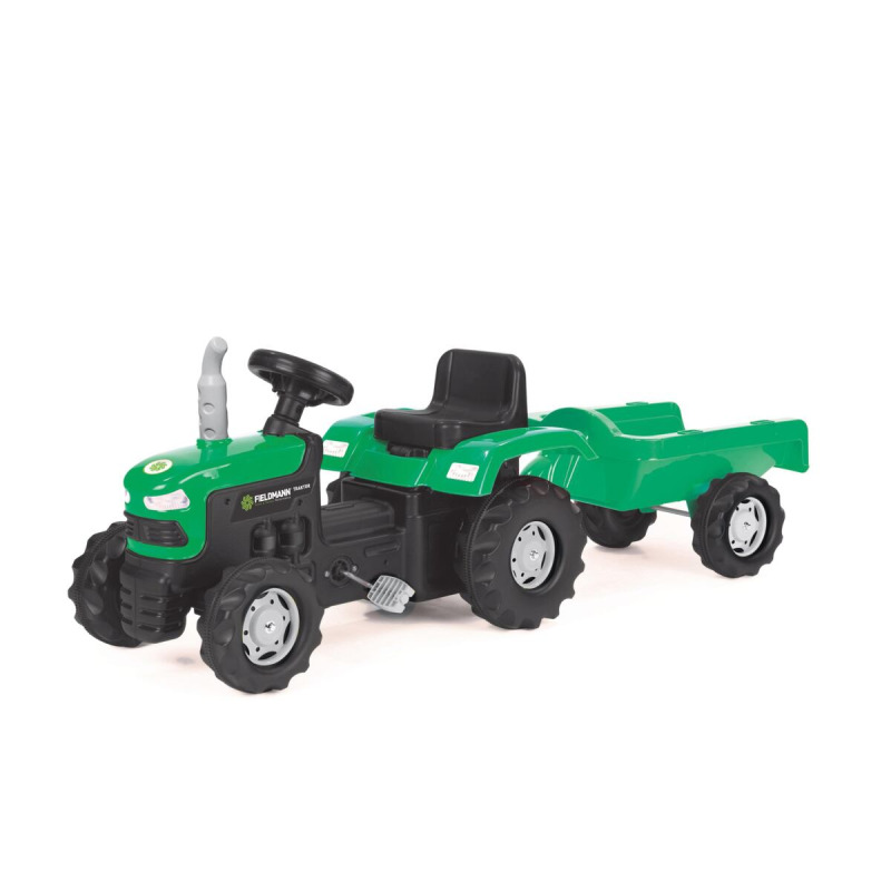 BUDDY TOYS Šlapací traktor s vozíkem