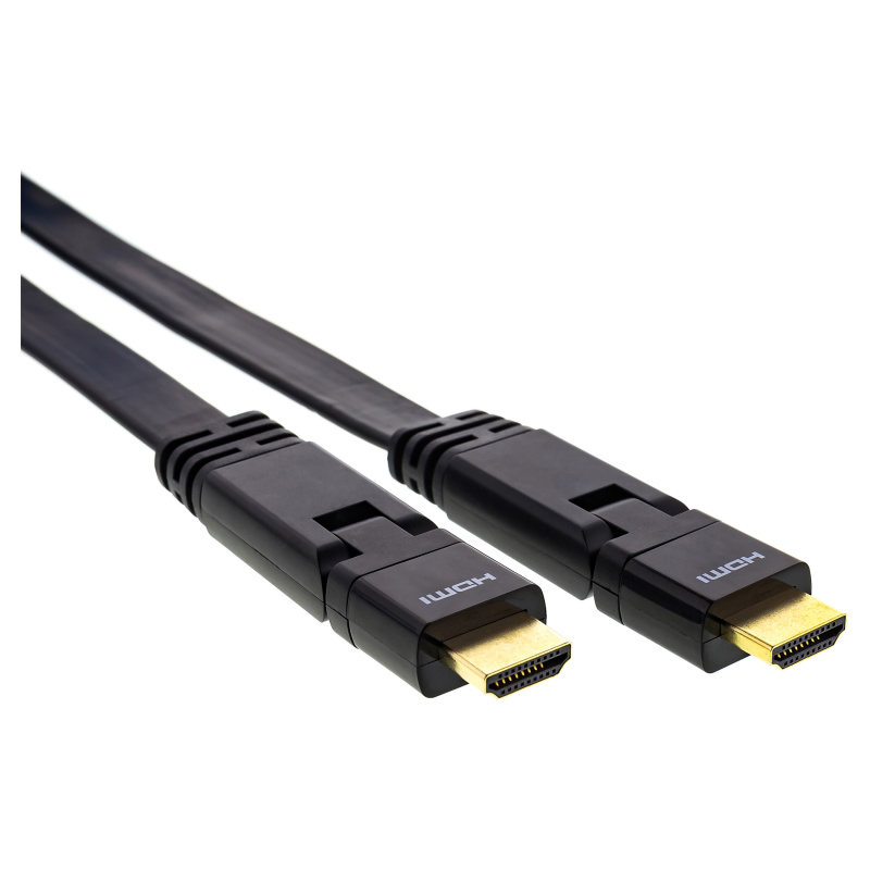 Sencor SAV 278-015 HDMI A/M - A/M plochý 2.0 High Speed kabel + Ethernet kabel