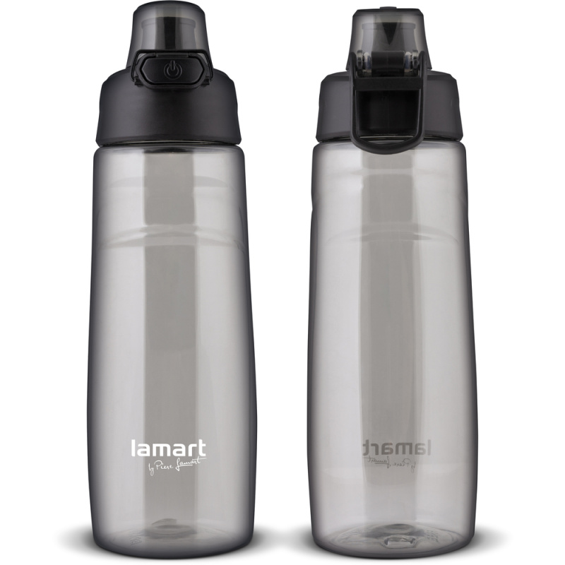 LAMART LOCK Sportovní láhev 0,7 l černá