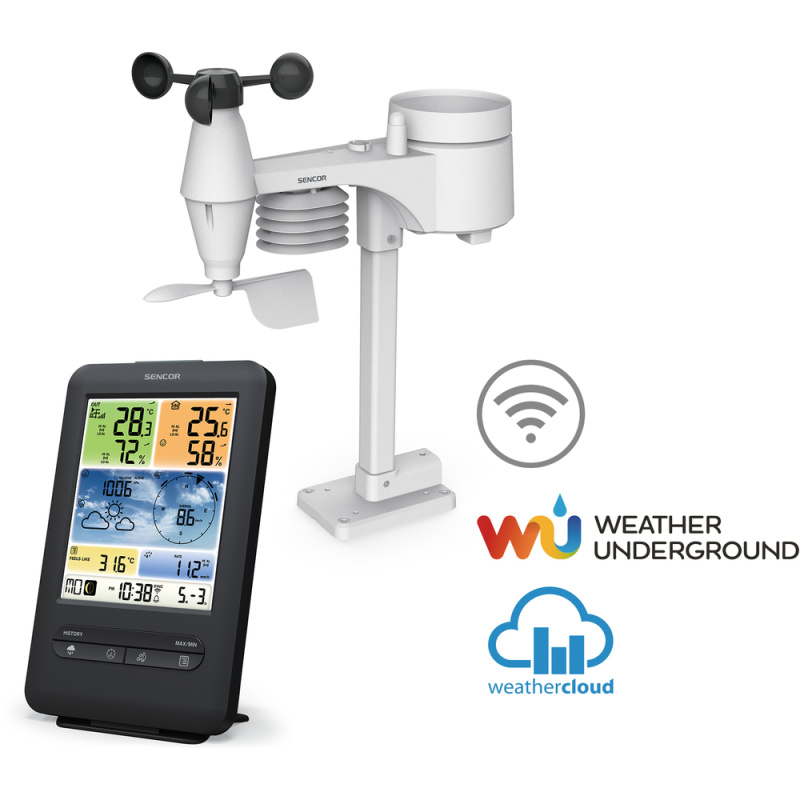 Sencor SWS 9898 WiFi WiFi profesionální meteorologická stanice