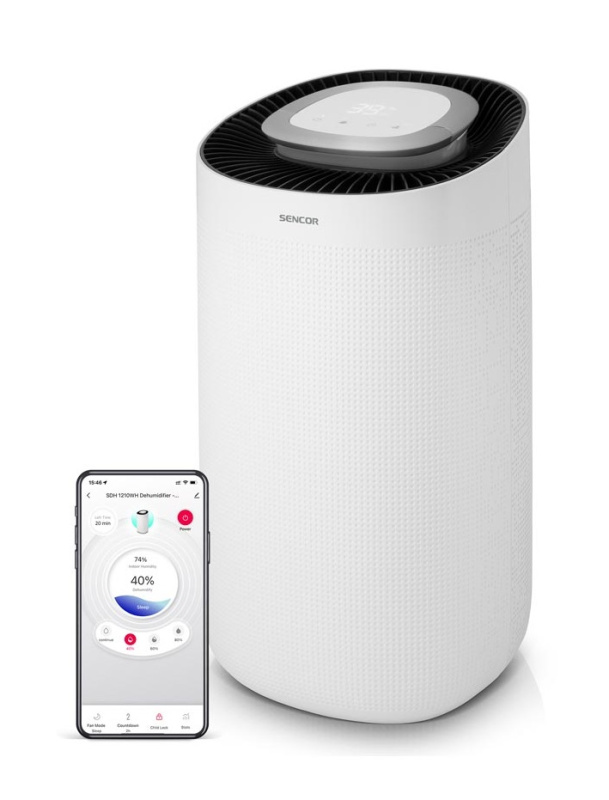 Sencor SDH 1210WH Chytrý odvlhčovač a čistička vzduchu