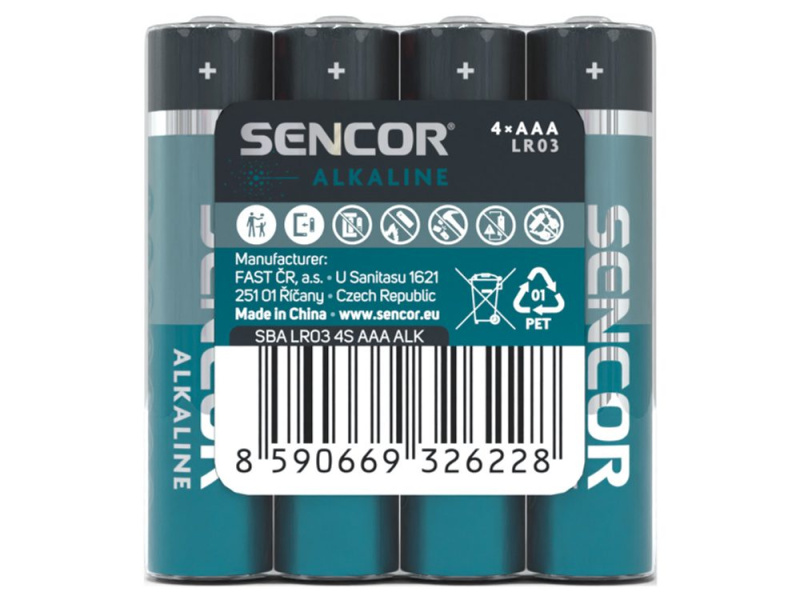 Sencor SBA LR03 4S AAA Alkalická baterie AAA