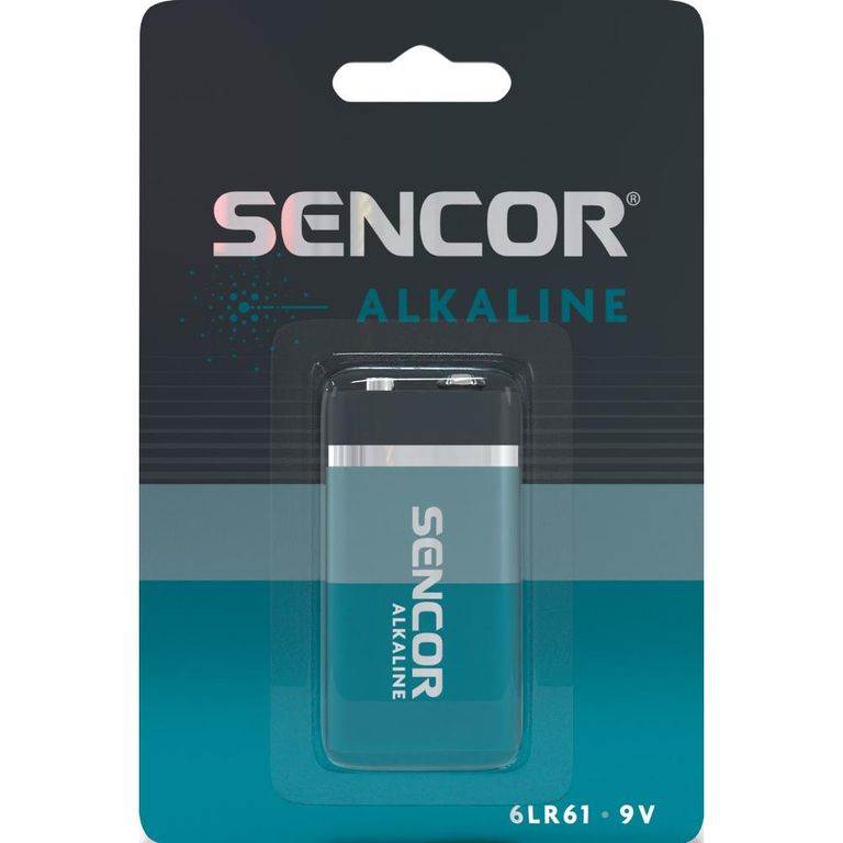 Sencor SBA 6LR61 1BP 9V Alkalická baterie 9V