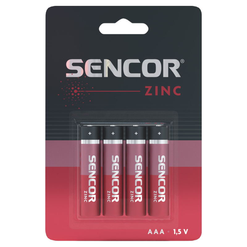 Sencor SBA R03 4BP AAA Zinkouhlíková baterie AAA