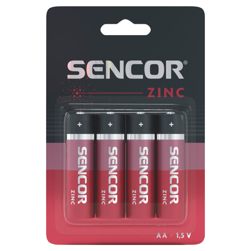 Sencor SBA R6 4BP AA Zinkouhlíková baterie AA