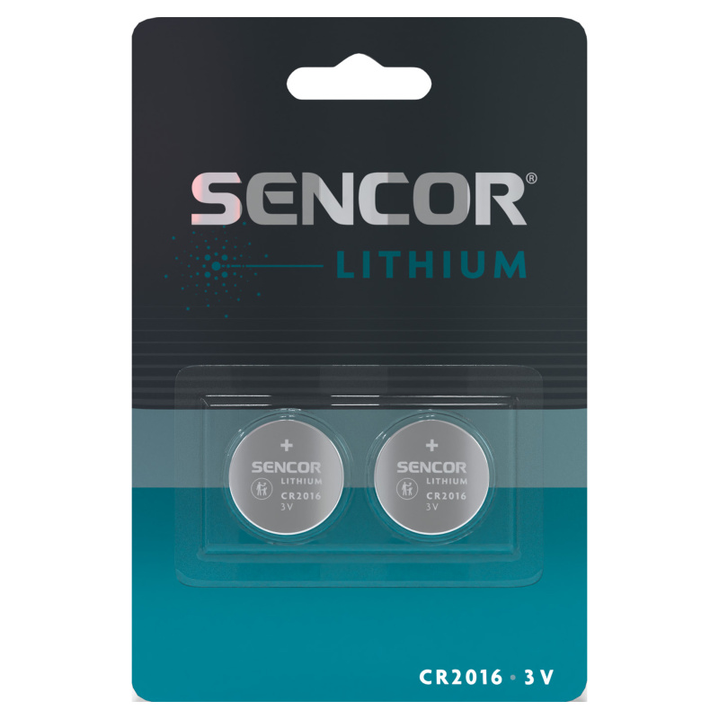 Sencor SBA CR2016 2BP  Lithiová baterie CR2016