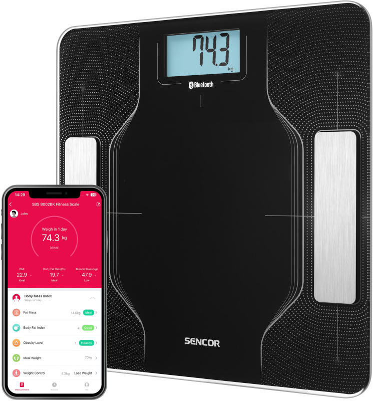 Sencor SBS 8002BK Chytrá osobní fitness váha