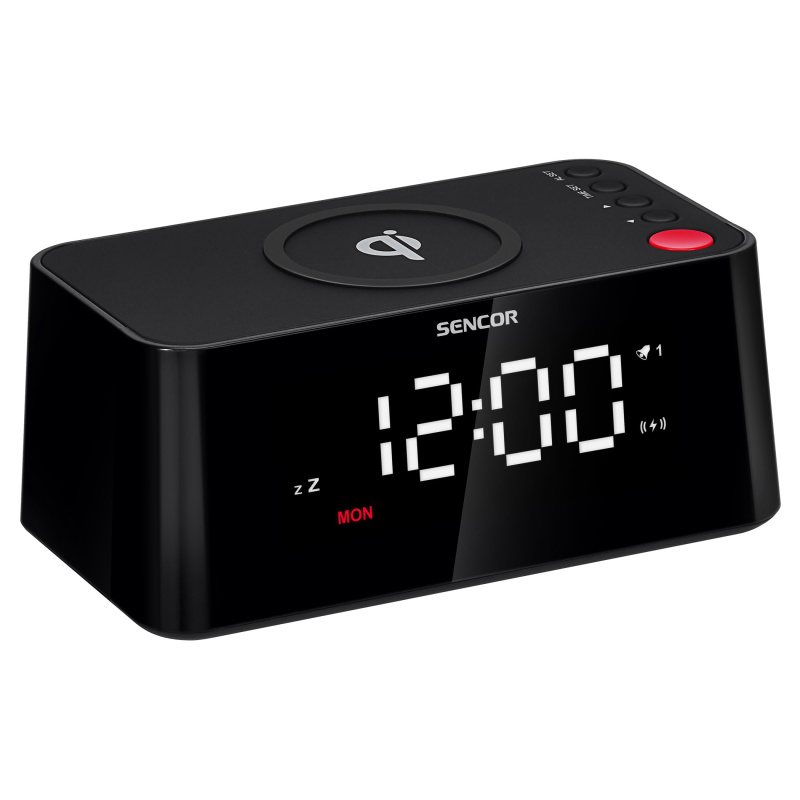 Sencor SDC 7600 Qi Digitální budík s rychlou bezdrátovou nabíječkou