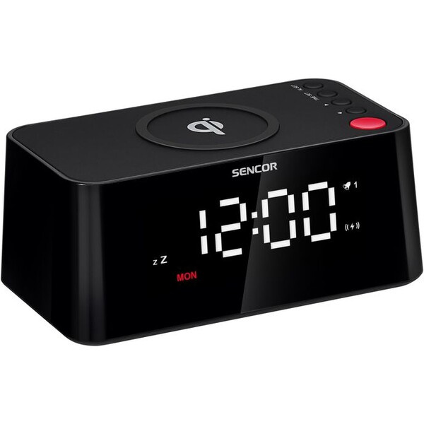 Sencor SDC 7600 Qi Digitální budík s rychlou bezdrátovou nabíječkou