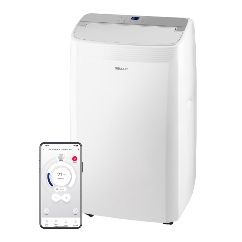 Sencor SAC MT9078CH Mobilní klimatizace Wi-Fi AllSeasons A++/A+++