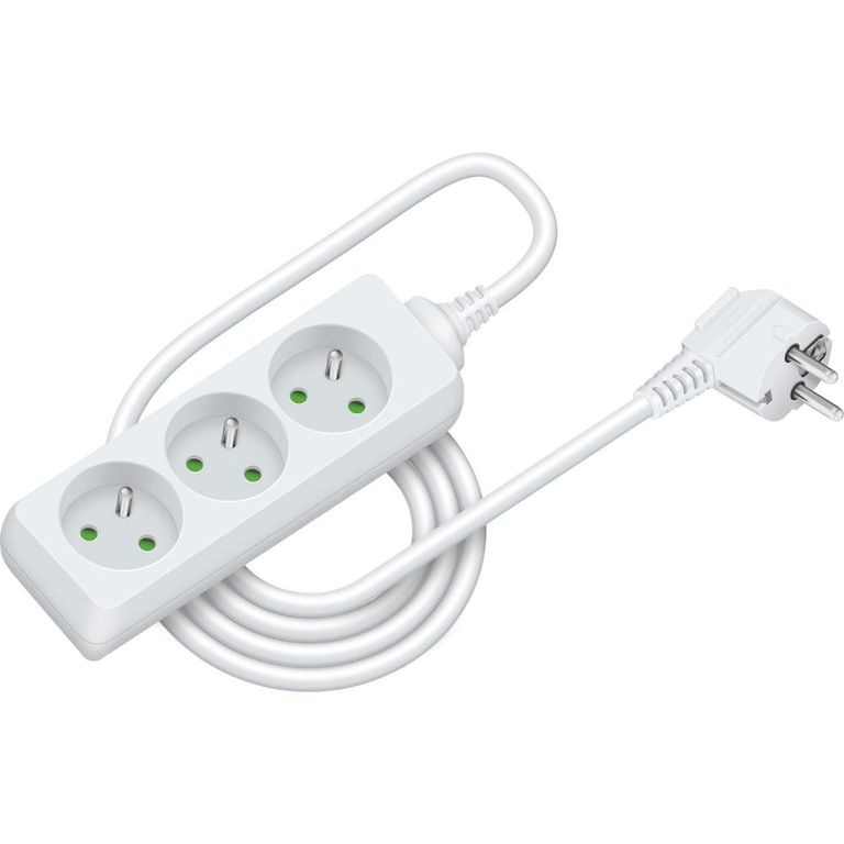 Prodlužovací kabel RETLUX RPC 02, 3 zásuvky, 2,2 m - bílý