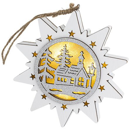 RETLUX Hvězda Kostel 14 cm 3 LED