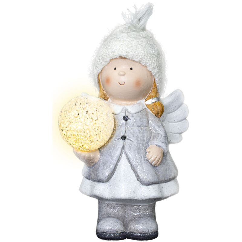 RETLUX Anděl s koulí 21 cm LED
