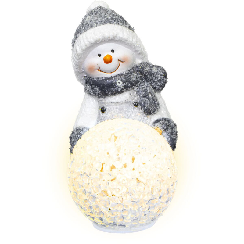 RETLUX Sněhulák s koulí 12 cm LED