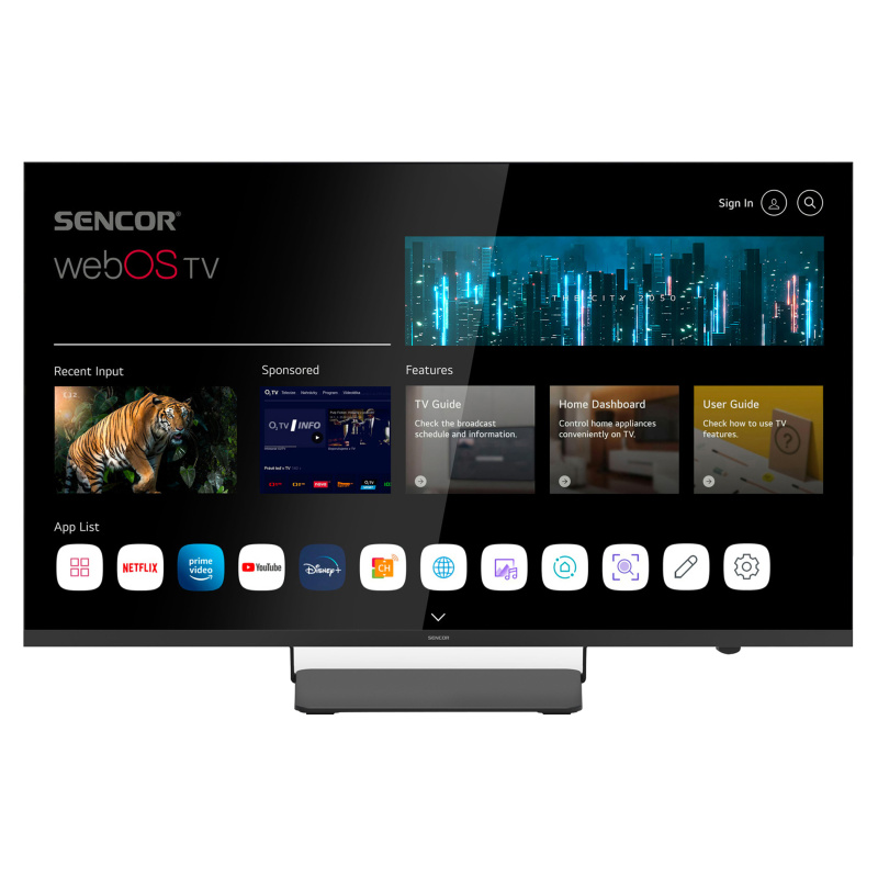 Sencor SLE 43US850TCSB 43" SMART UHD Televize
