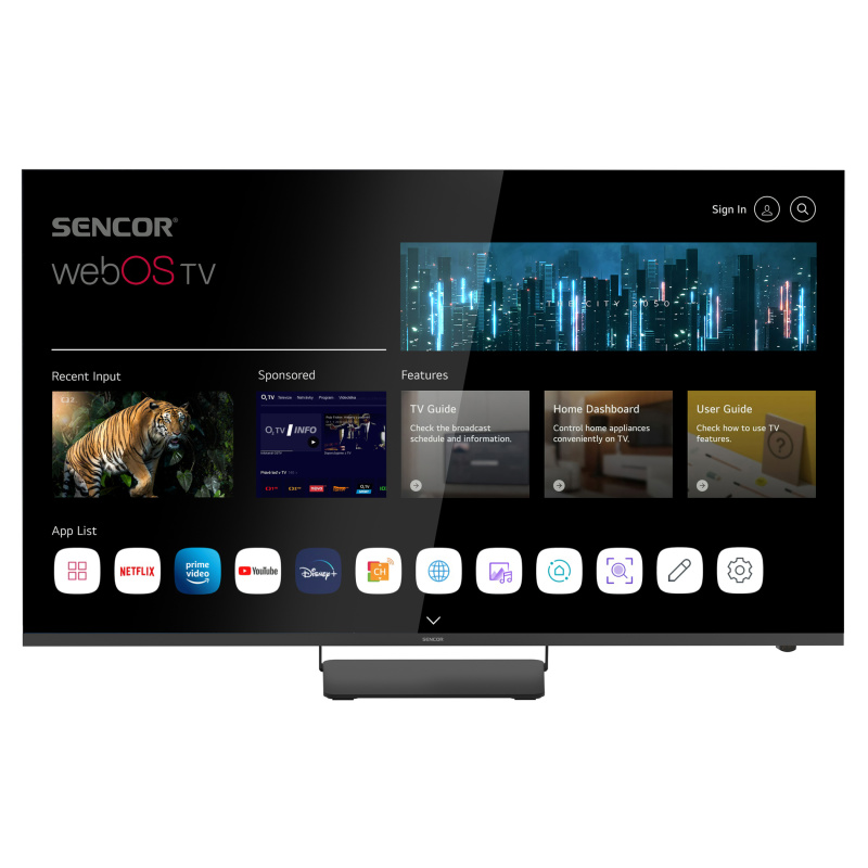 Sencor SLE 55US850TCSB 55“ SMART UHD Televize