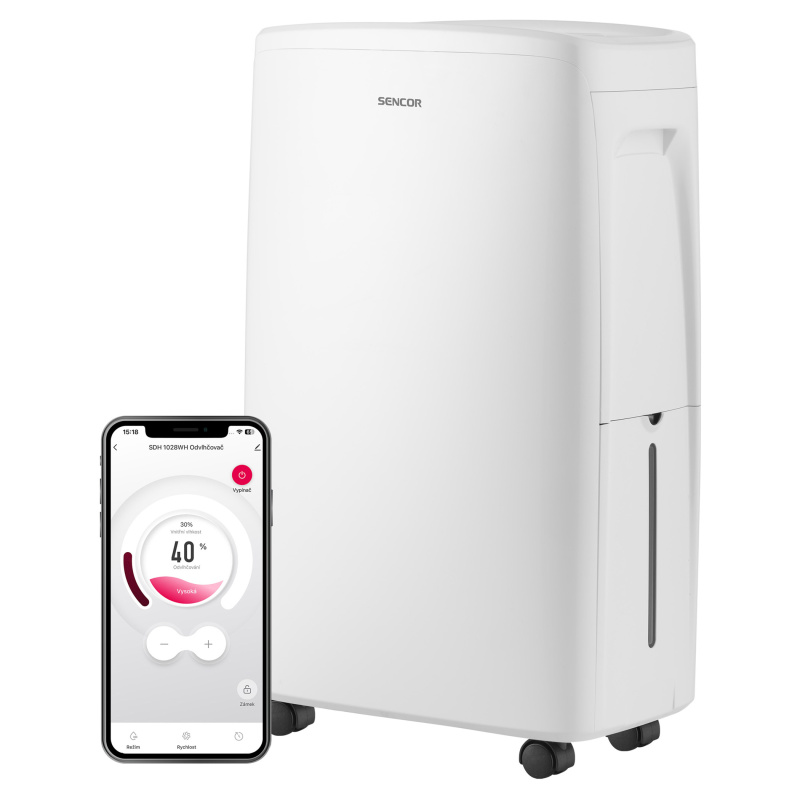 Sencor SDH 1028WH  Chytrý mobilní odvlhčovač 10l Wi-Fi
