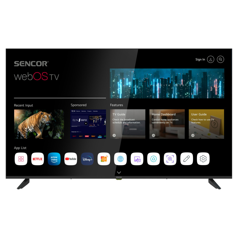 Sencor SLE 55US802TCSB 55“ SMART UHD Televize