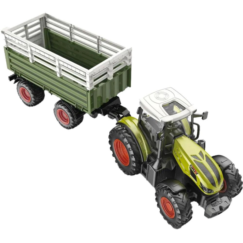 BUDDY TOYS RC traktor s čelním nakladačem a valníkem