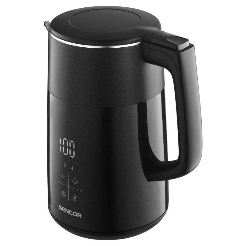 Sencor SWK 0610BK Dvoustěnná rychlovarná konvice s variabilní teplotou
