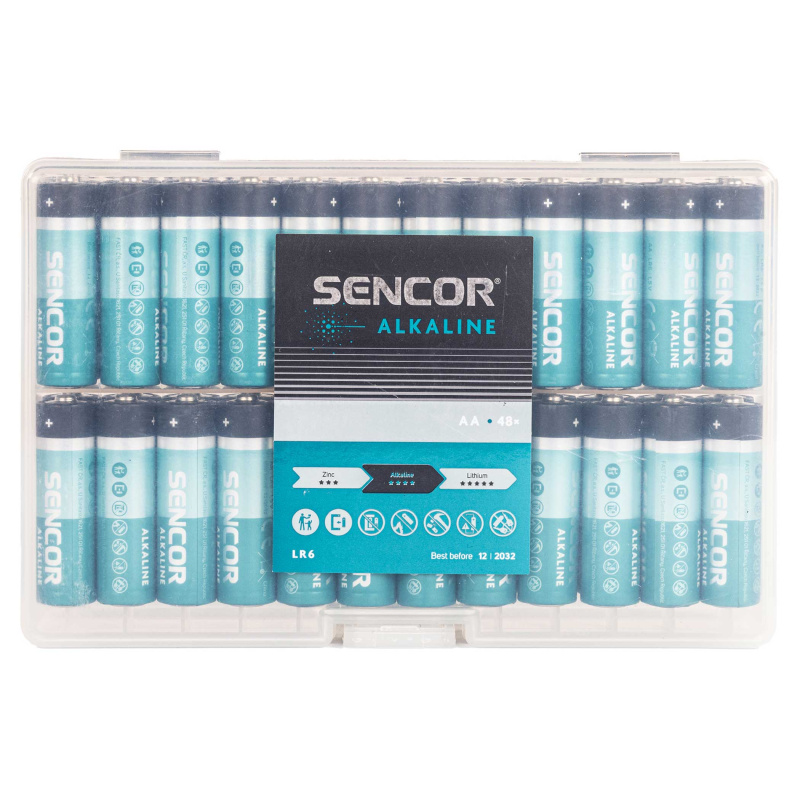 Sencor SBA LR6 48 BOX AA Alkalická baterie LR6 AA