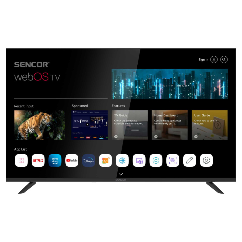 Sencor SLE 43US804B 43" UHD SMART TELEVIZE